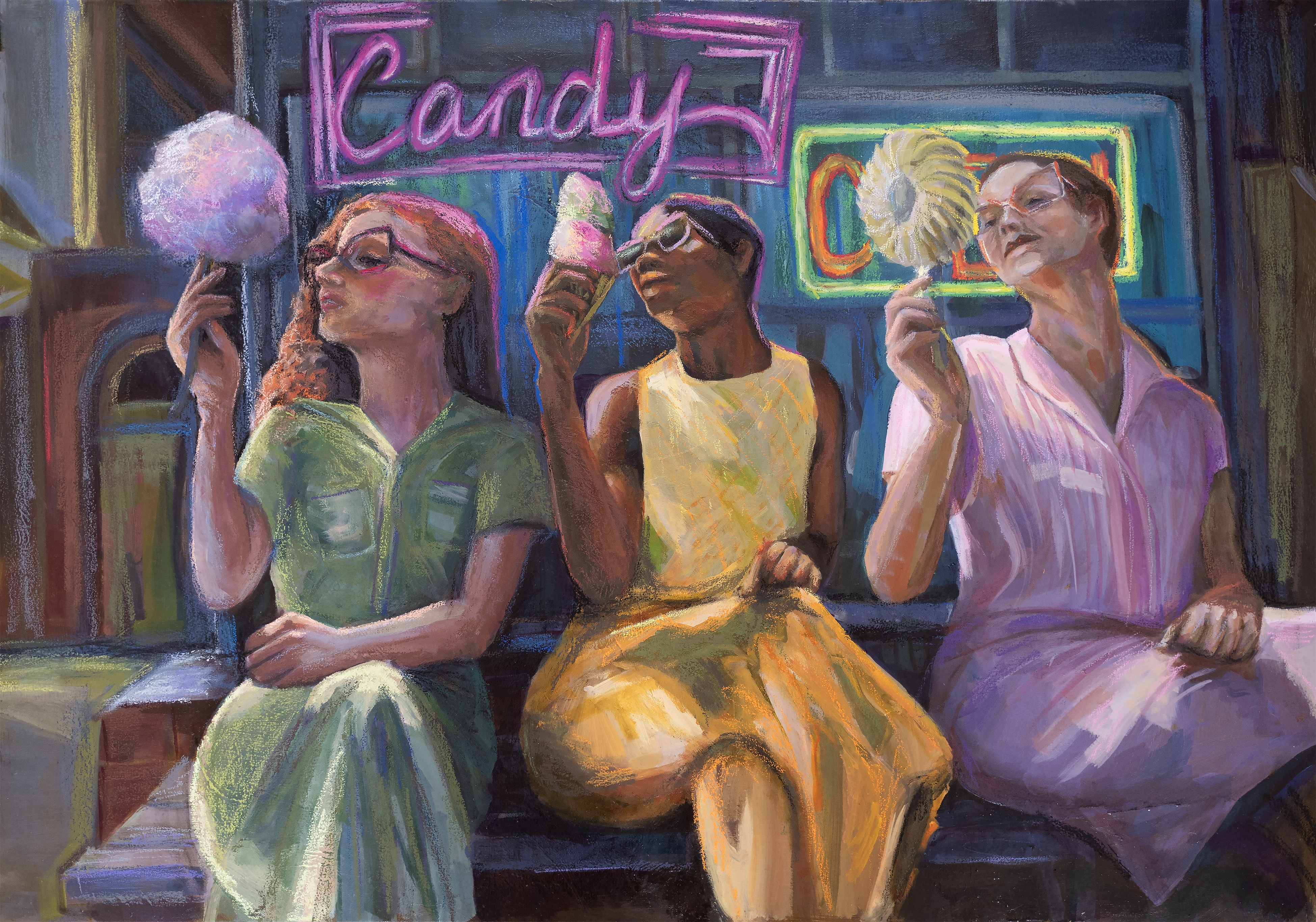 Trio painting